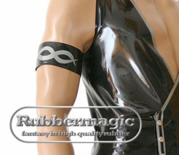 Latex upper armband with motif