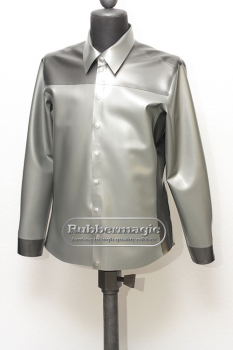 Latex-Shirt with saddle, two-coloured