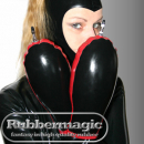 Inflatable latex gloves