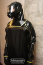 Heavy latex protection suit "Fred" with waterproof zipper