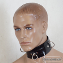 Latex neckband with D-rings