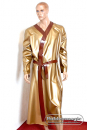 Long latex dressing-gown